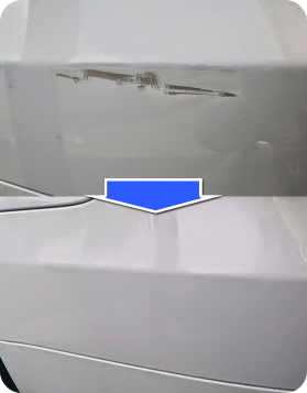 自動車の傷の修理